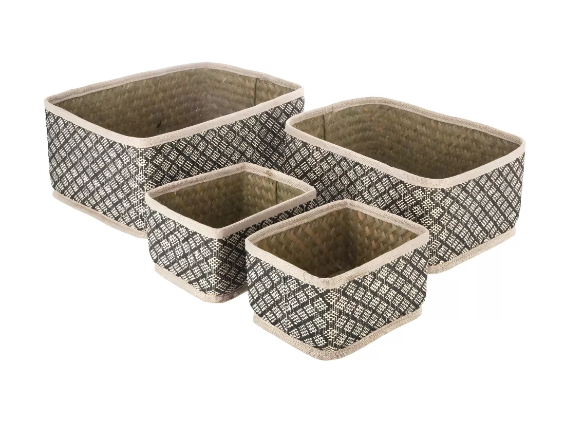 Set de 4 Paniers de rangement en Osier Nomade