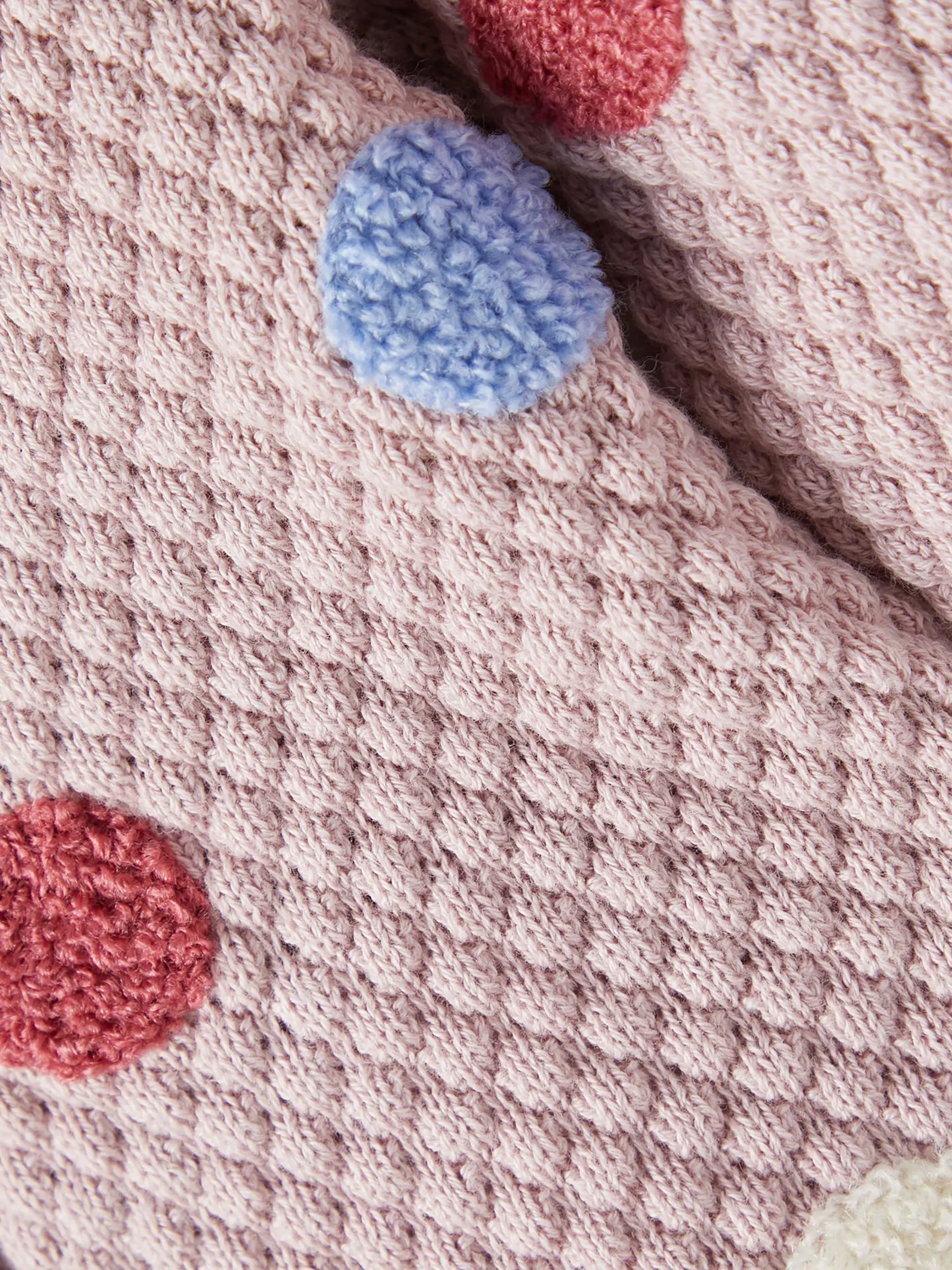 Mädchen Strickjäckchen mit Punkten