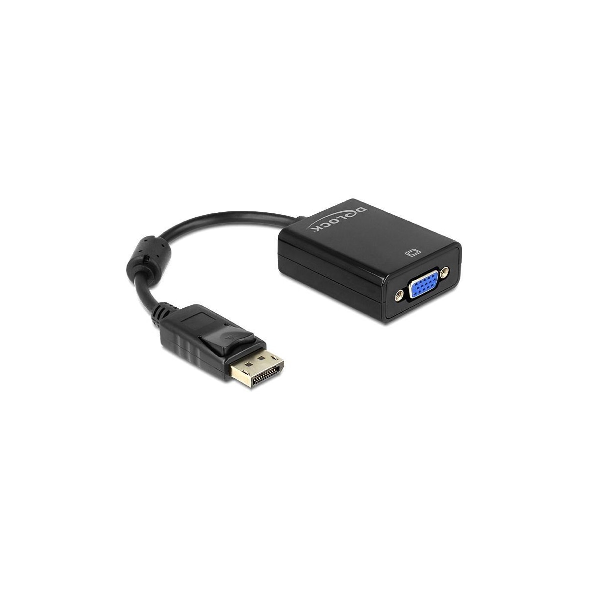 Delock Adapter Displayport 1.2 male > VGA female black