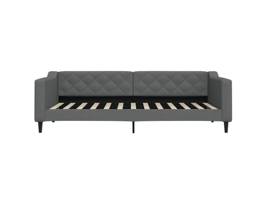 VIDAXL - Lit de jour avec lit gigogne gris foncé 90x200 cm tissu