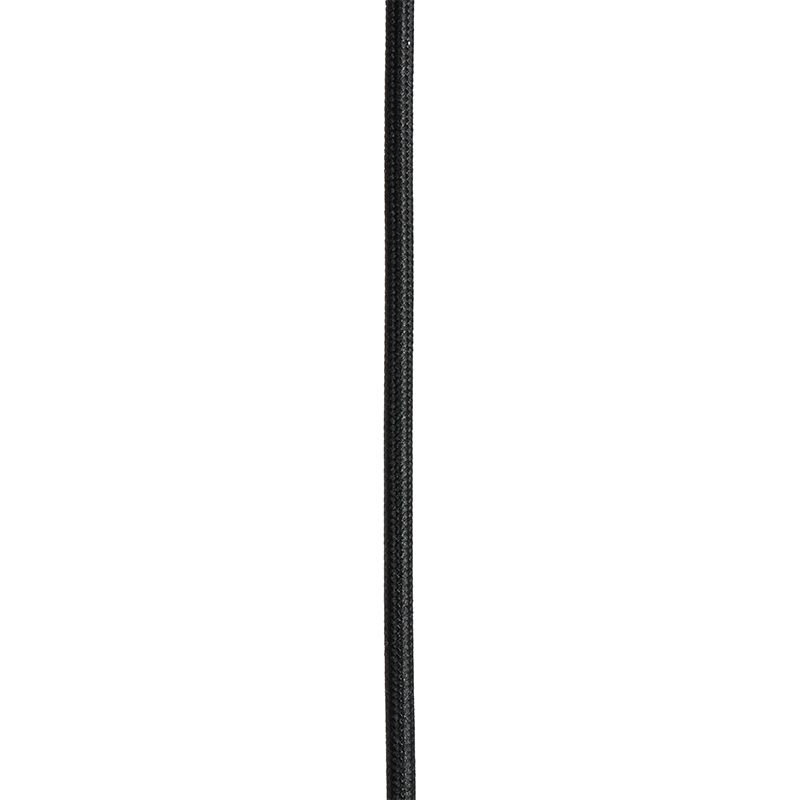 Vintage hanglamp messing met smoke glas - Vidra