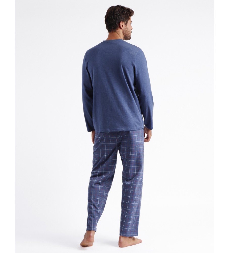 Pijama de manga comprida Lois Norway azul