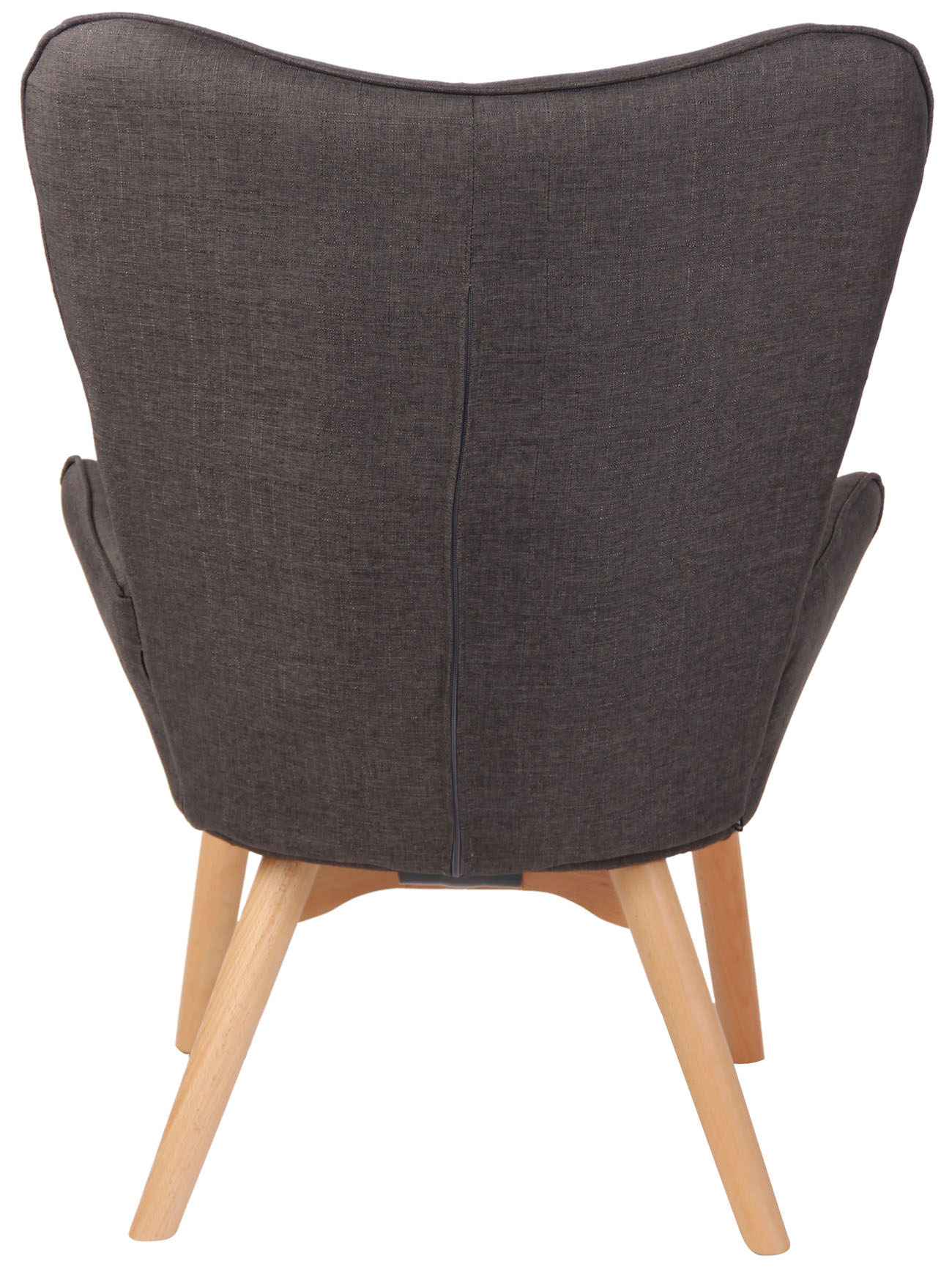 CLP Lounger Durham Mit Stoffbezug I Ohrensessel Mit Buchenholz Gestell I Loungesessel Mit Max. Belastbarkeit Bis 136 kg