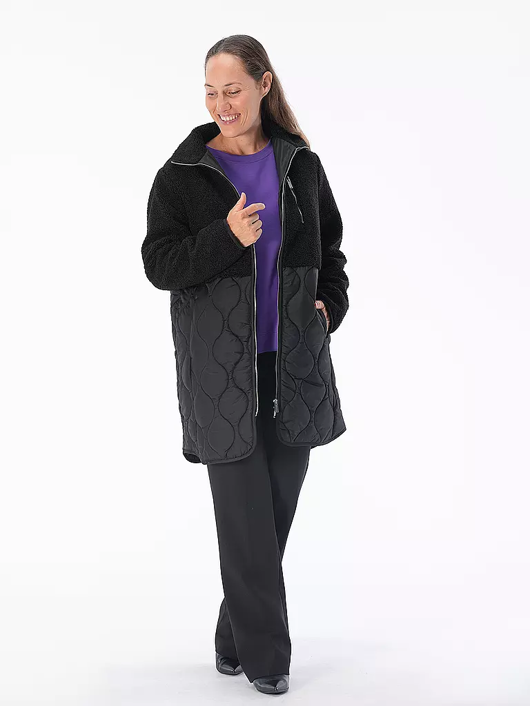 RINO&PELLE Jacke in Felloptik JUR schwarz