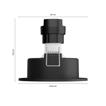 Philips Hue Milliskin inbouwspot rond 1x5.5W aluminium excl. switch incl. bluetooth