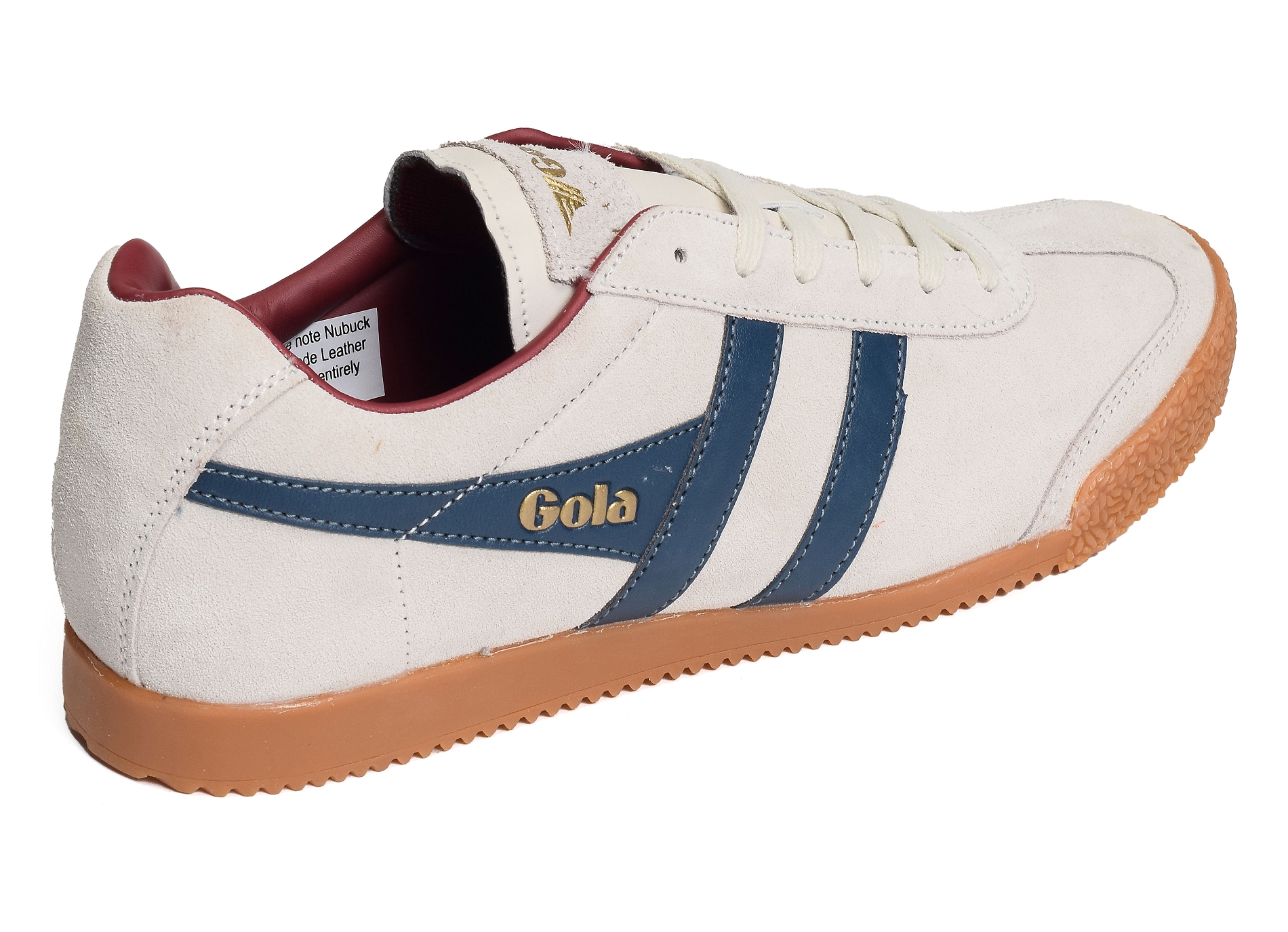 Harrier suede trainers blanc marine