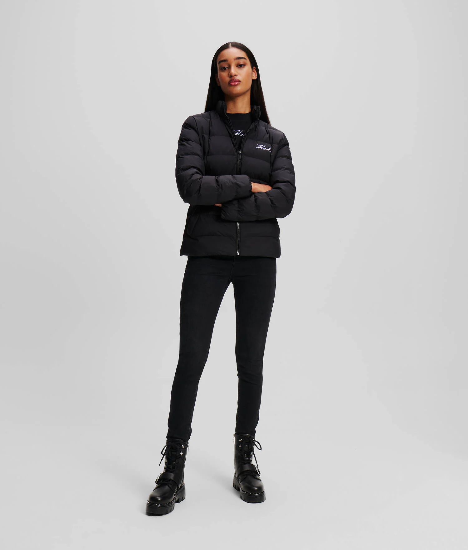 VESTE MATELASSÉE KARL SIGNATURE