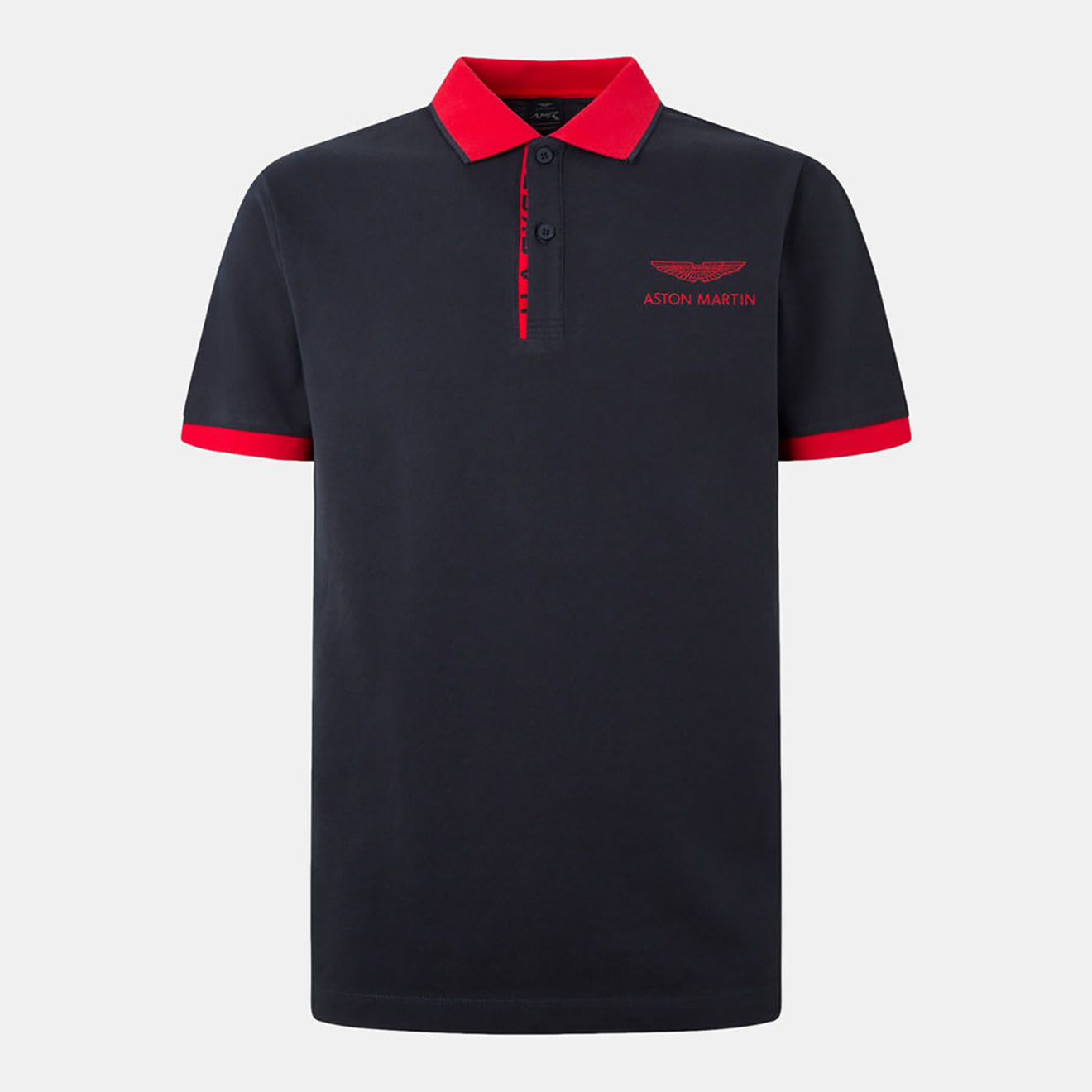 Hackett London Polo Regular Fit Aston Martin Racing Contrast bleu marine/rouge