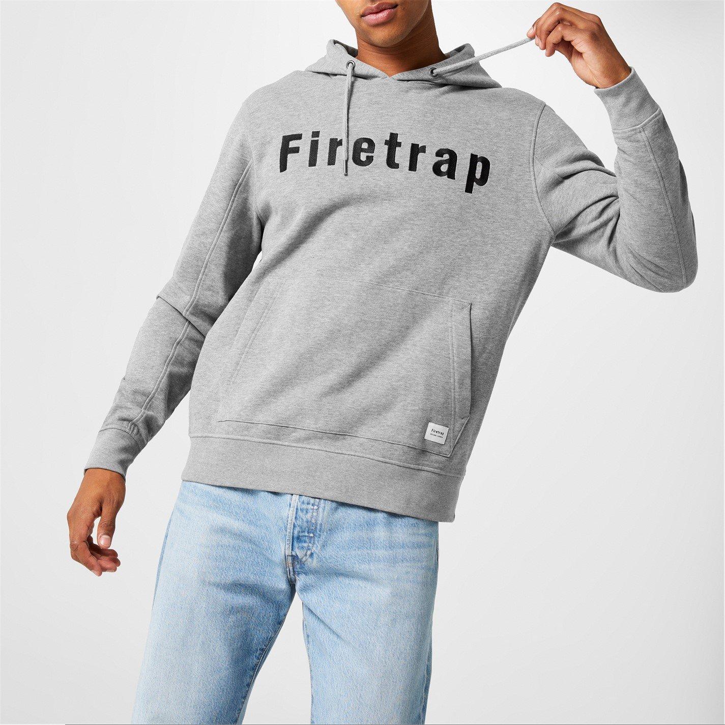 Firetrap Mens Graphic Fleece Hoodie