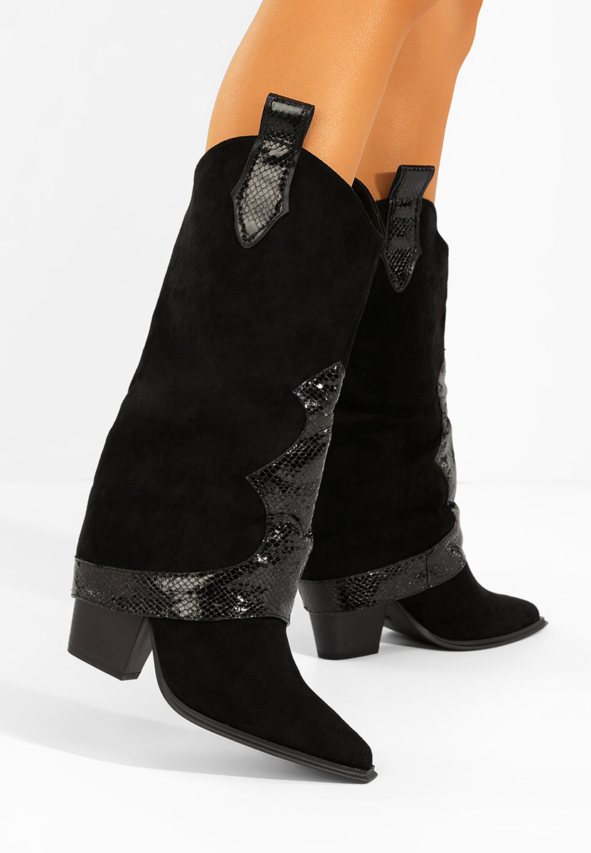 Santiag femme noires Nistora