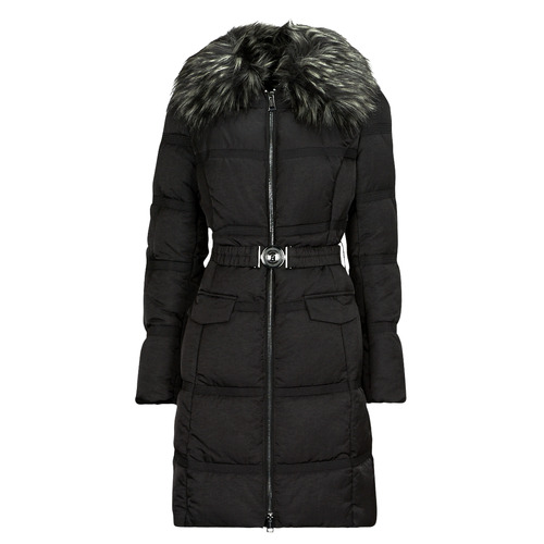 Guess - MARISOL LONG BELTED JACKET - Noir