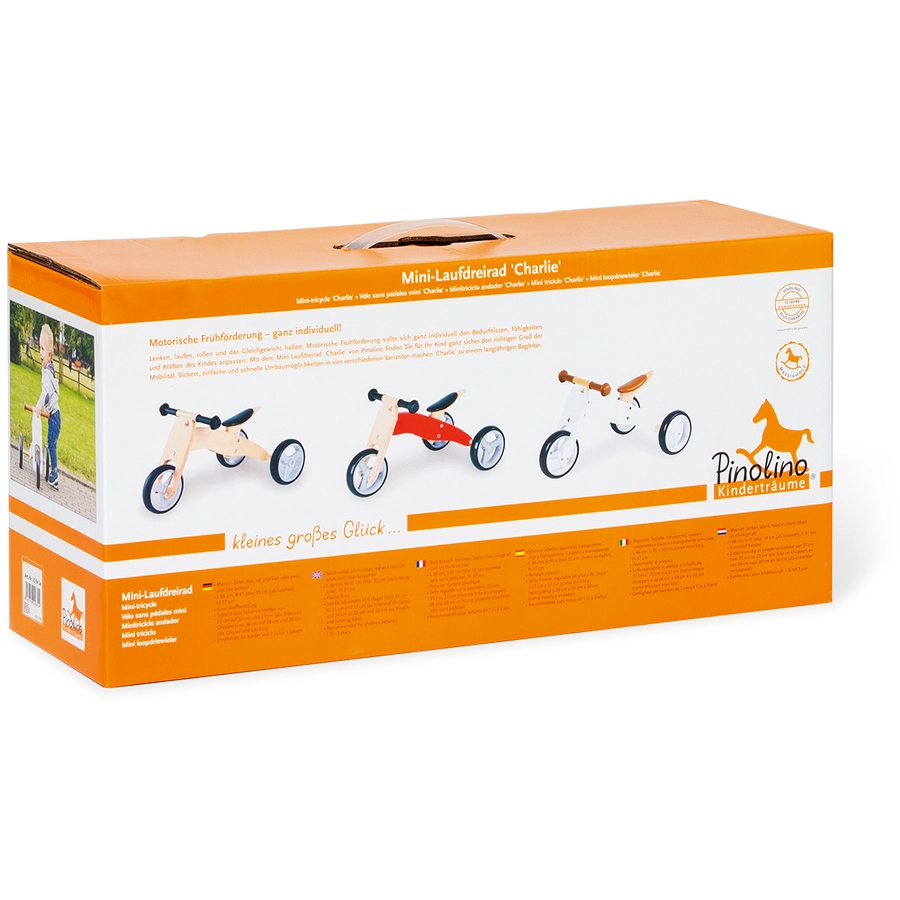 Pinolino Mini-Laufdreirad Charlie, weißnatur