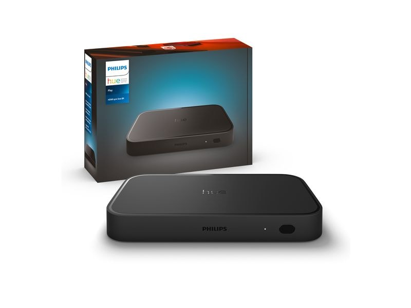 Philips Hue Play HDMI Sync Box 8K 120 Hz, Generation 2, HDM Ambilight für jeden Fernseher mit Philips Hue