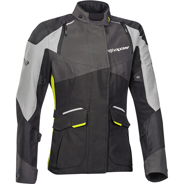 Ixon - Veste femme Balder Lady Noir / Gris / Jaune