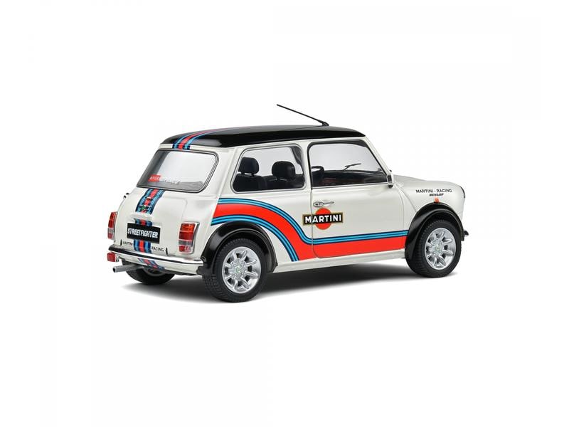 Solido Sportwagen Mini Cooper Martini Evo, 1:18 Detailgetreues Modellauto für Sammler im Massstab 1:18