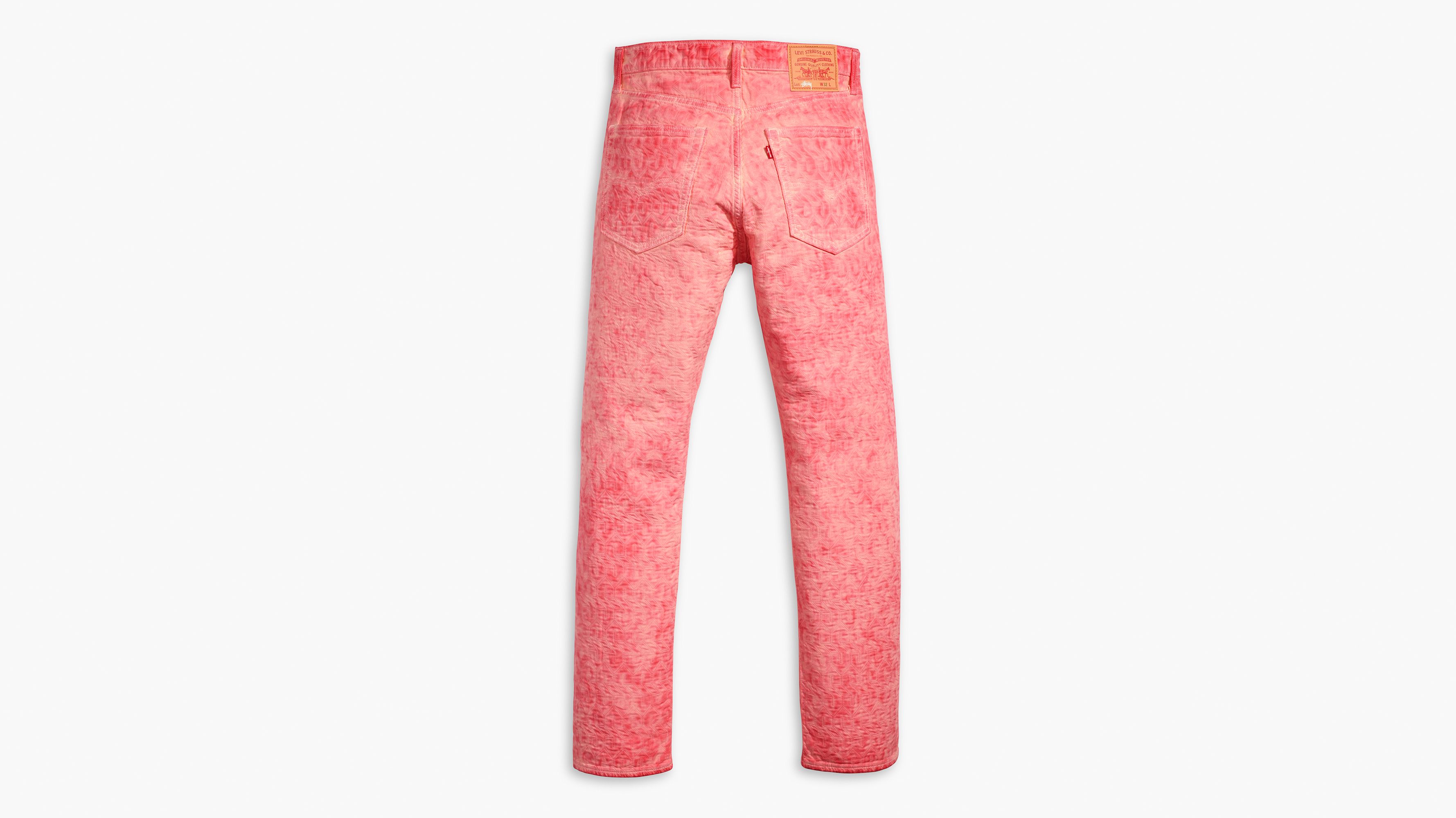 Jean jacquard Stussy & Levi's® - Pink Two Tone Garment Dye - Rose