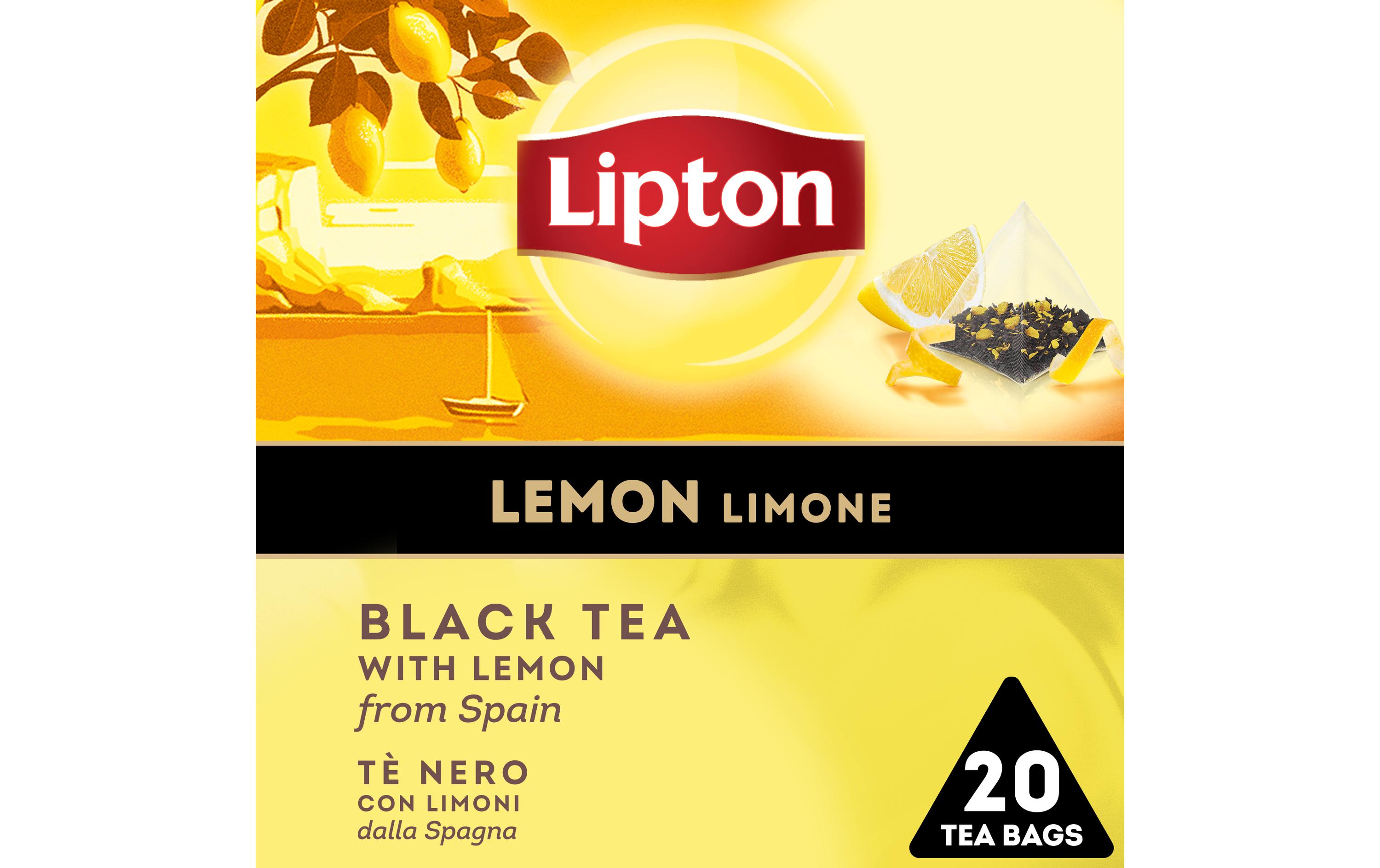 Teebeutel Schwarztee Lemon 20 StückTee mit Zitrone aus Spanien