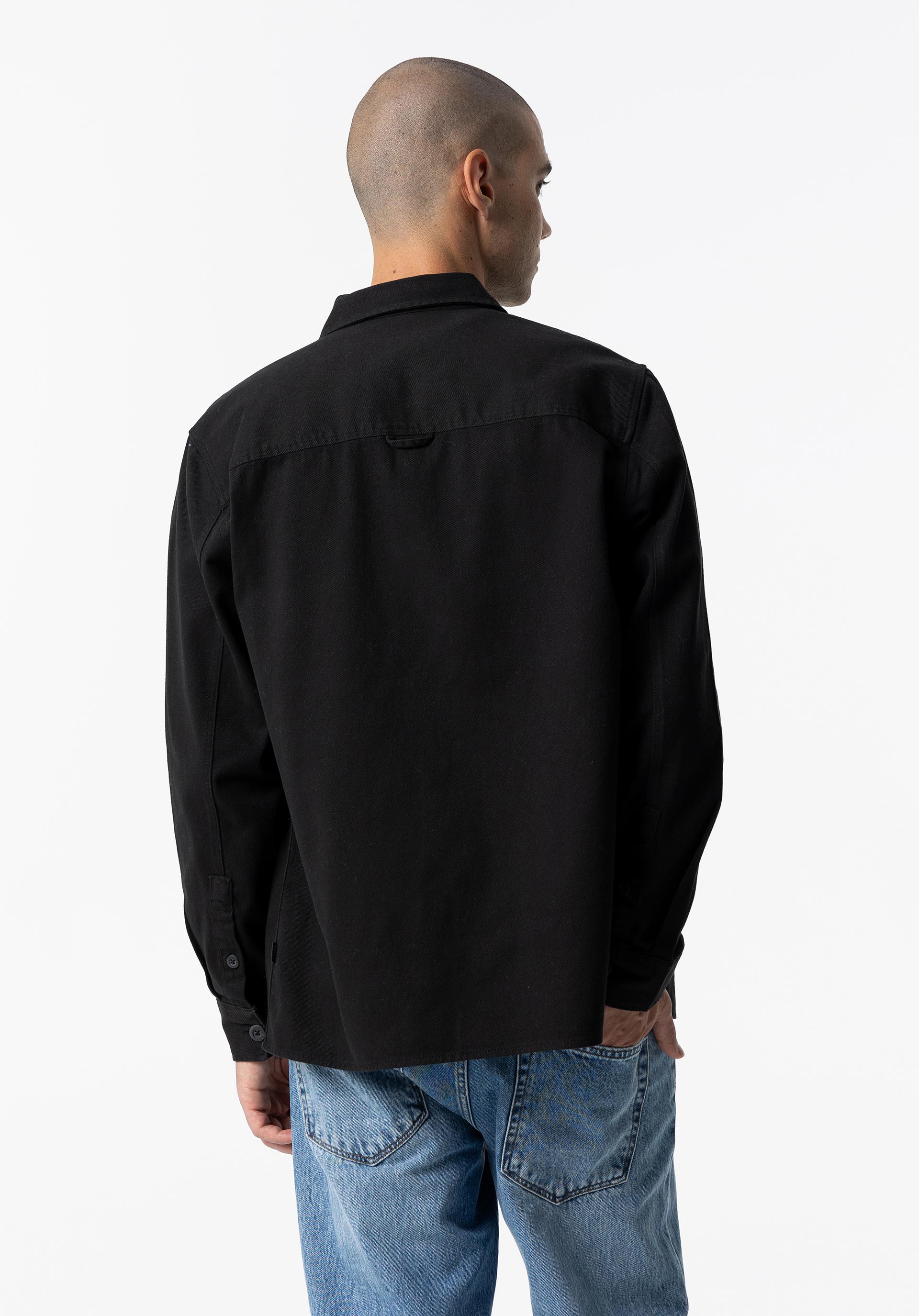 Camisa Overshirt Twill com Bolso
