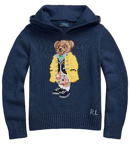 Polo Ralph Lauren H?ttetr?je - Strik - Watch Hill - Blå m. Bamse