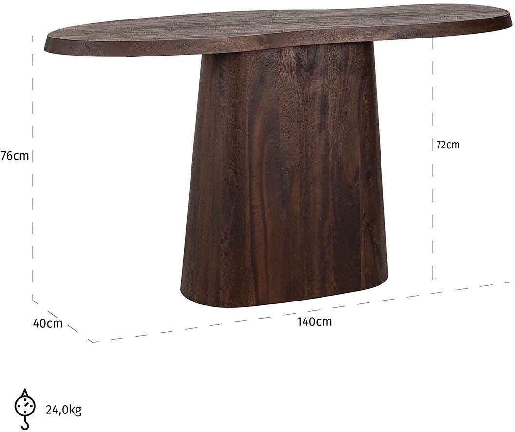 Wandtafel 211992 Odile B140 x D40 x H76 cm