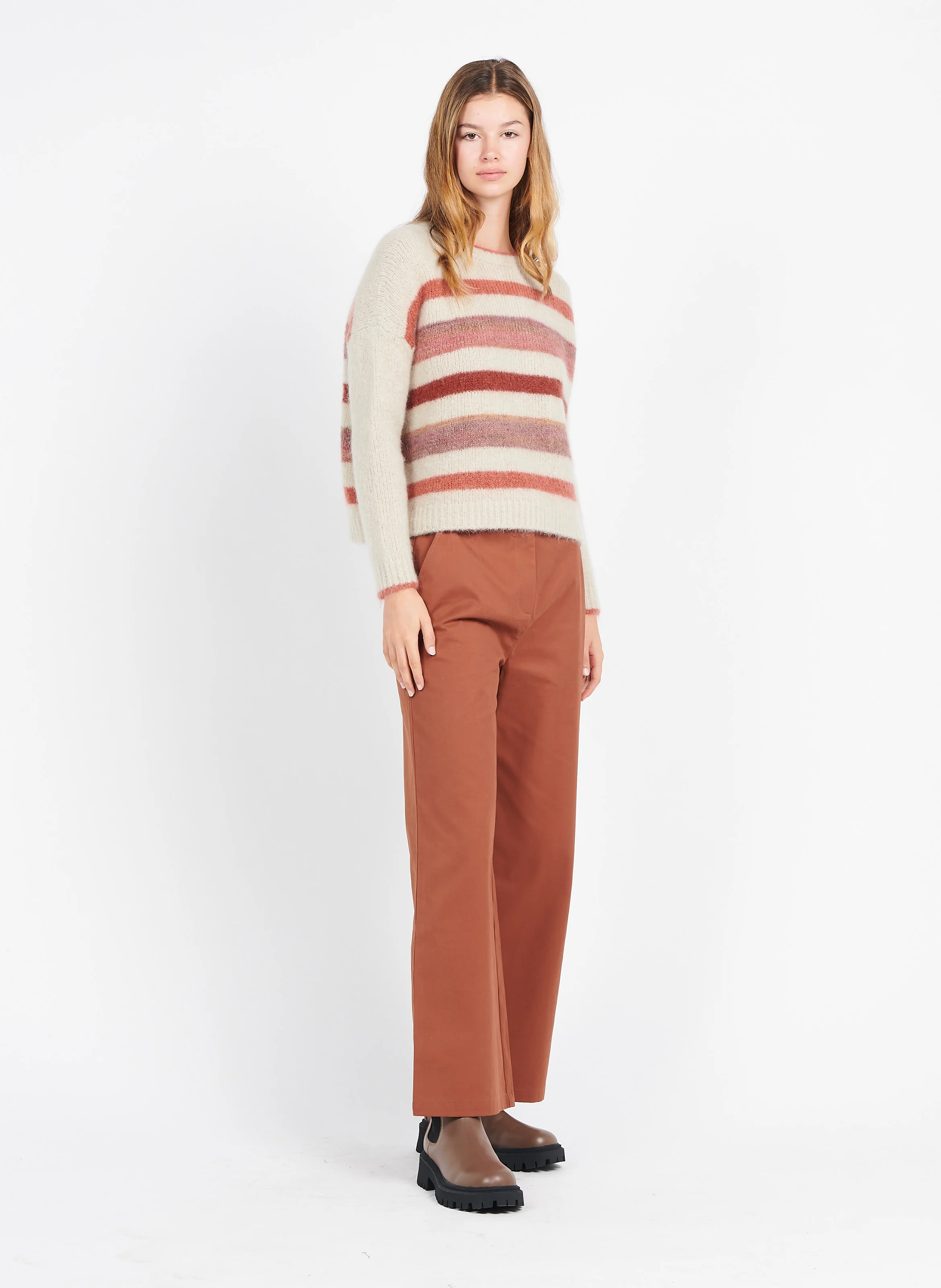 CRIMSON - Bottines chelsea en cuir| Kaki