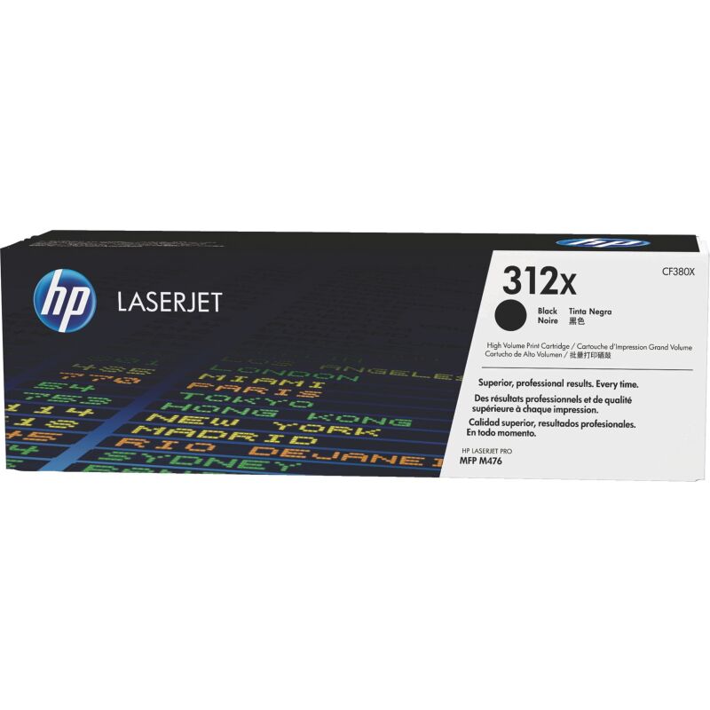 HP 312X - CF380X toner haute capacité noir pour imprimante laser