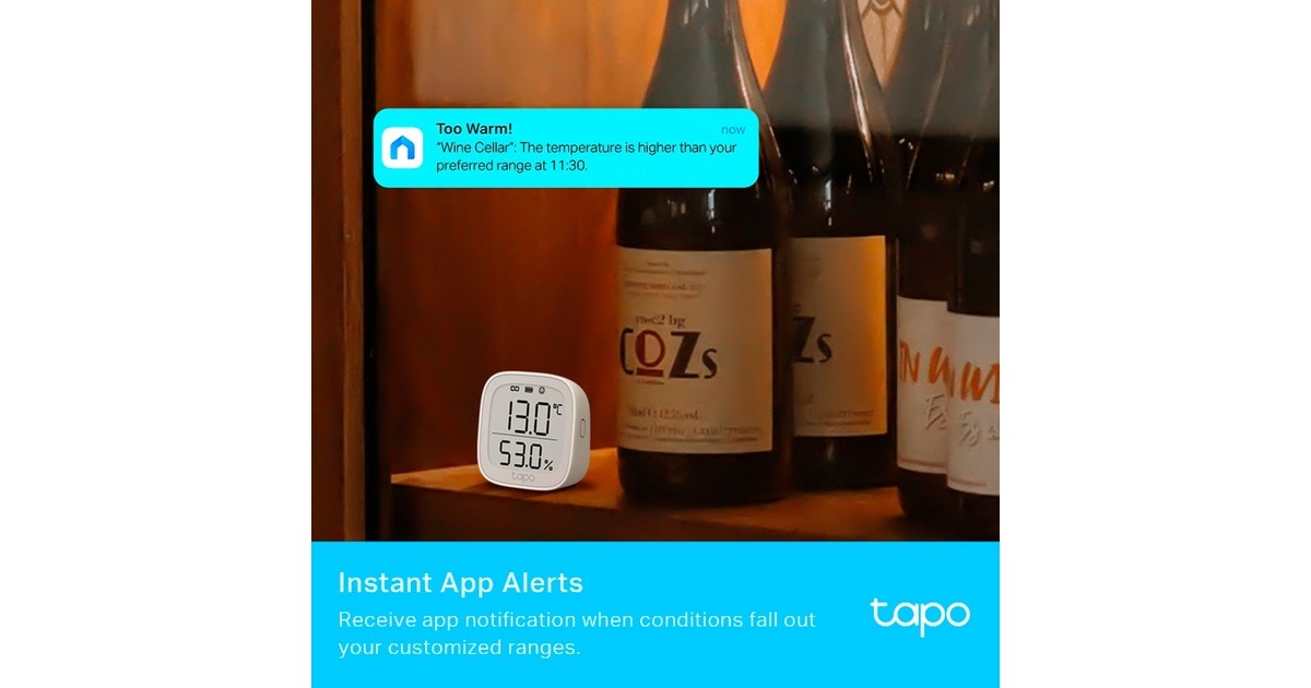 TP-LinkTapo T315 slimme temperatuur- en vochtigheidsmonitor sensor