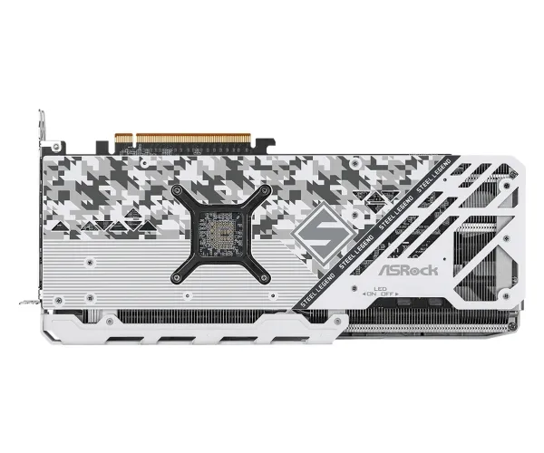 ASRock Steel Legend Radeon RX 7800 XT 16GB OC - Grafikkort - Radeon RX 7800 XT - 16 GB GDDR6 - PCIe 4.0 x16 - 3 x DisplayPort, HDMI - boks