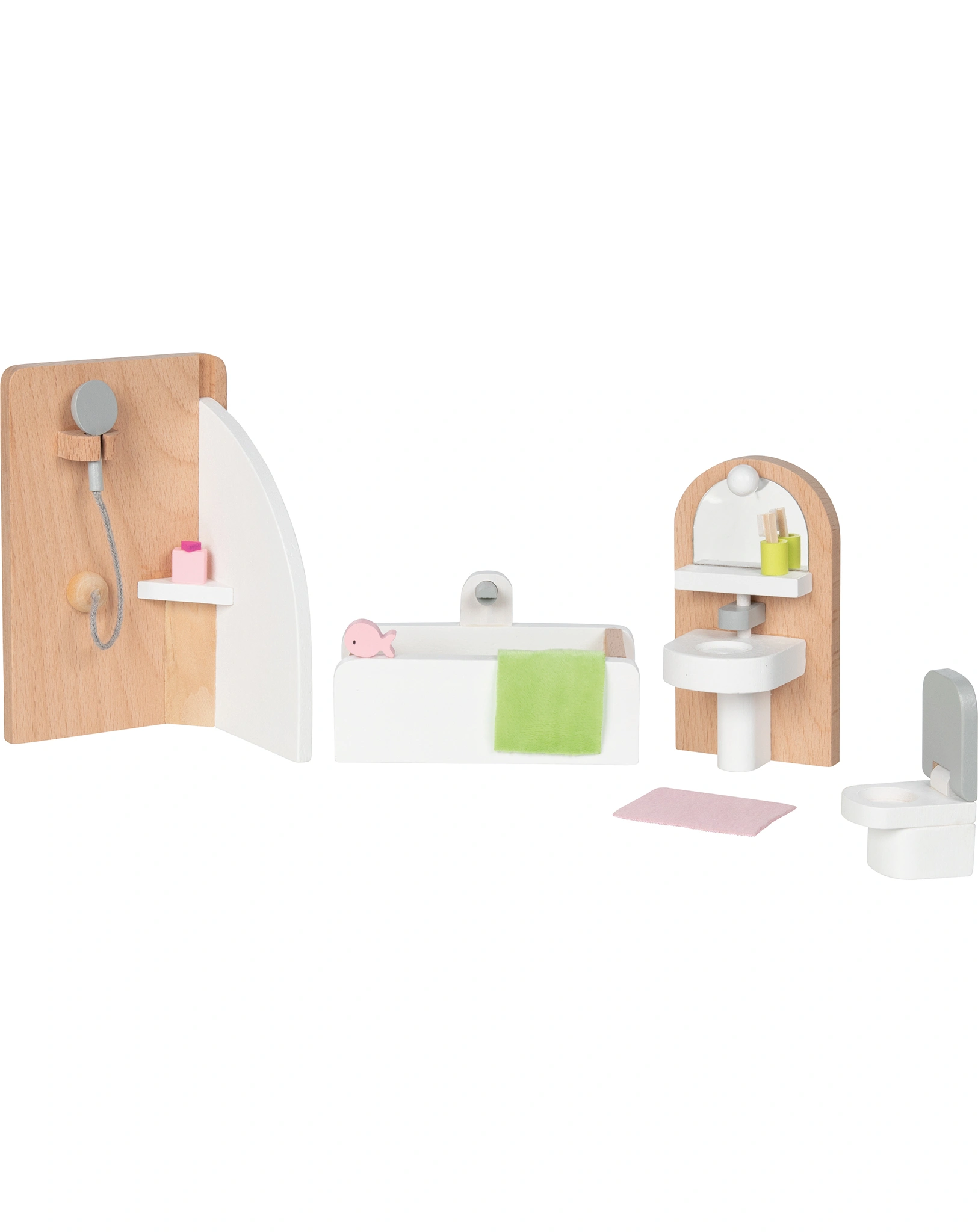 Puppenhausmöbel STYLE - BADEZIMMER aus Holz