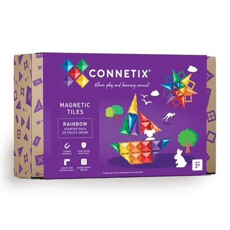 Connetix Rainbow Starter Set, 60 Teile