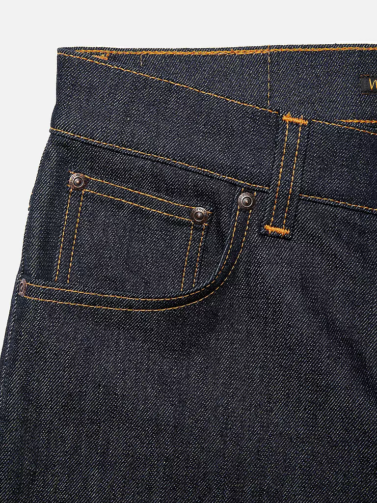 NUDIE JEANS Jeans Straight Fit GRIM TIM blau