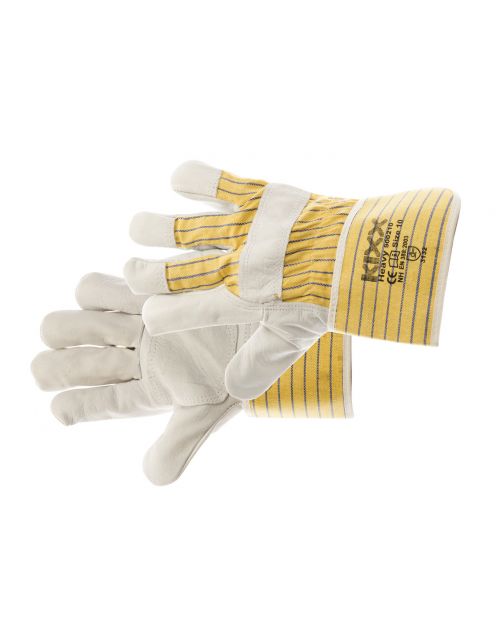 Kixx Tuinhandschoen Heavy - Handschoenen - 30x13x2 cm Geel Grijs 10