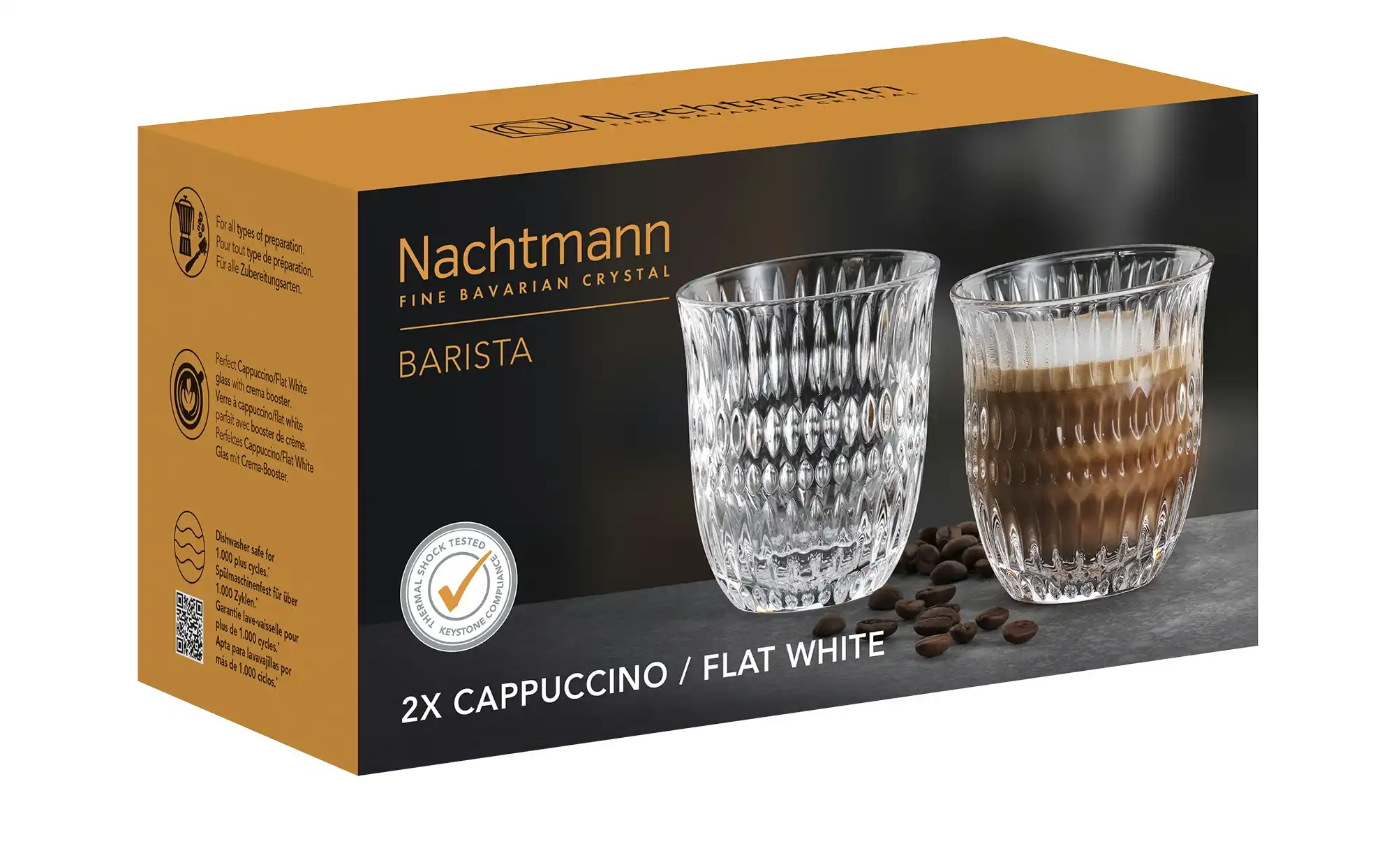 Nachtmann Cappuccino- Gläser 2er Set Ethno Barista