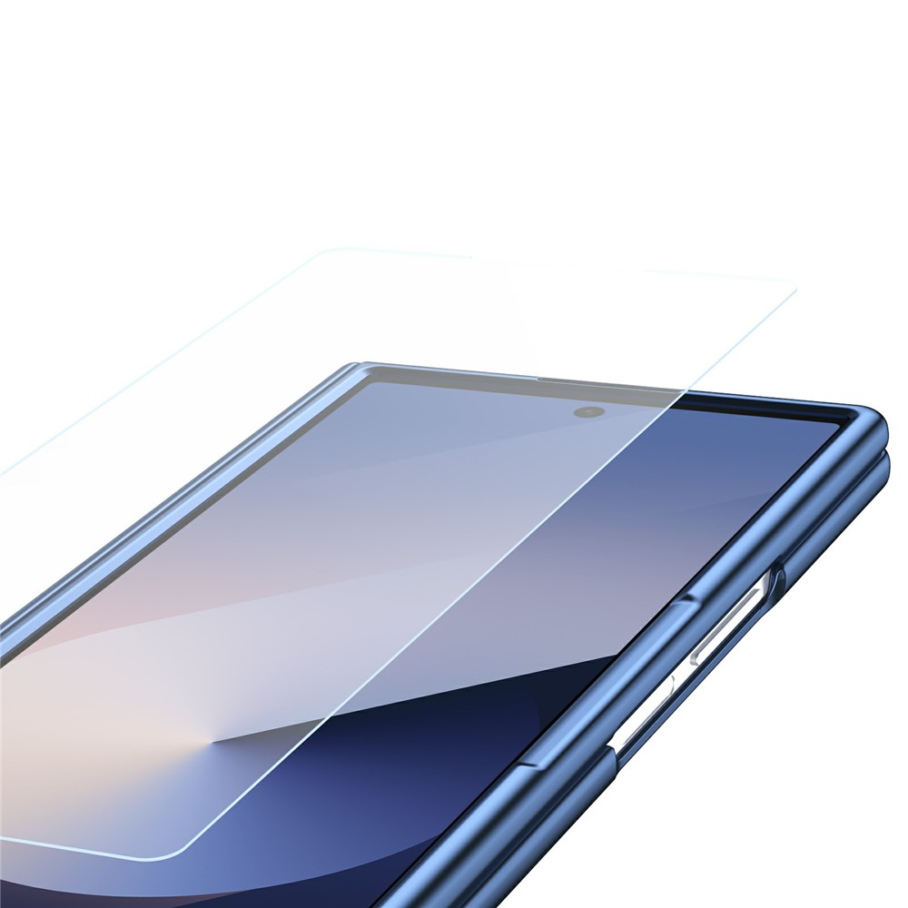 Samsung Galaxy Z Fold7 Hardcase Schutzhülle mit Touch Pen   Display Schutzglas - Blau