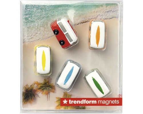 Decoratieve magneten camper, set van 5
