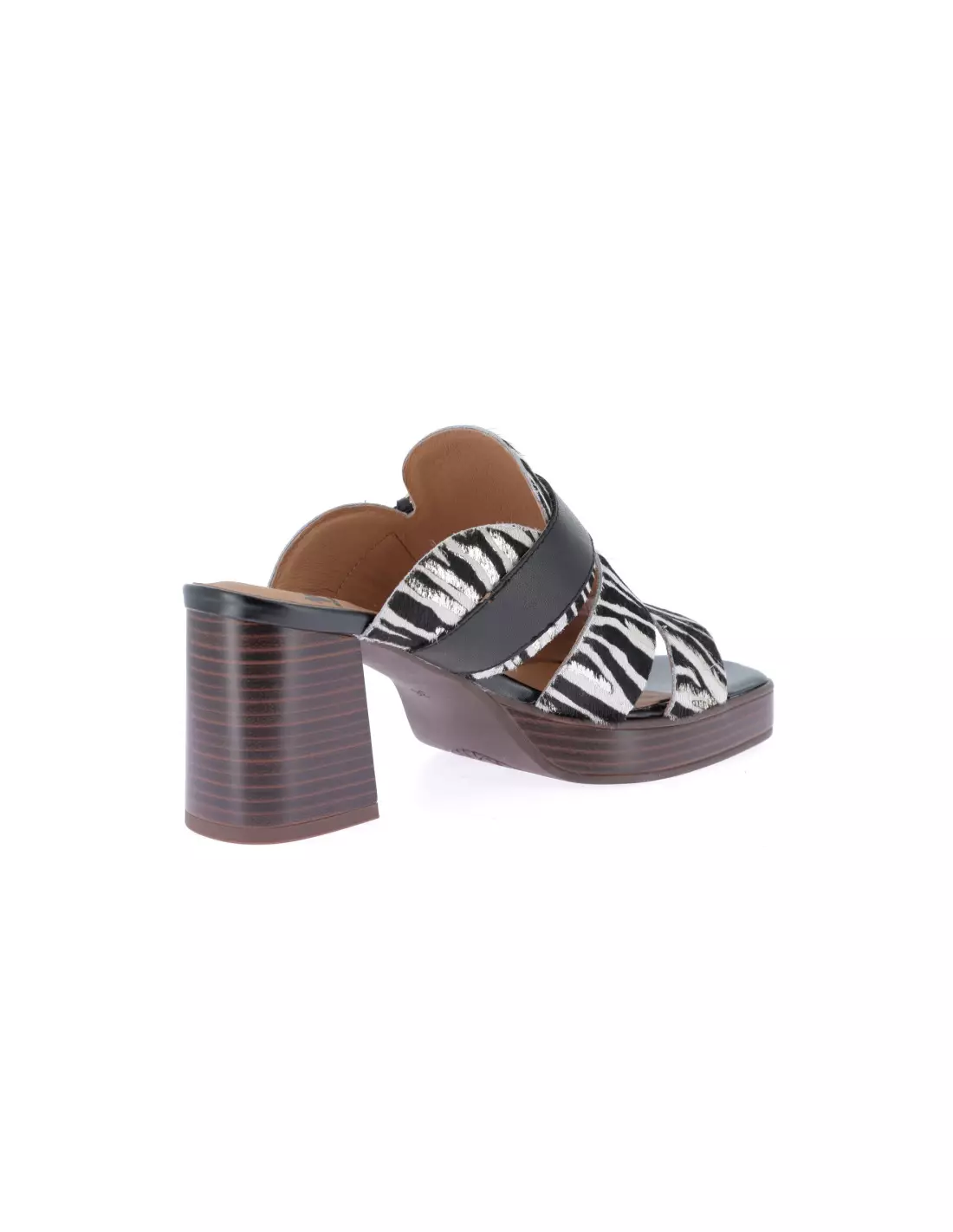 MAM ZELLE SIMPLE - Mules & sabots ZEBRENOIRBLANC