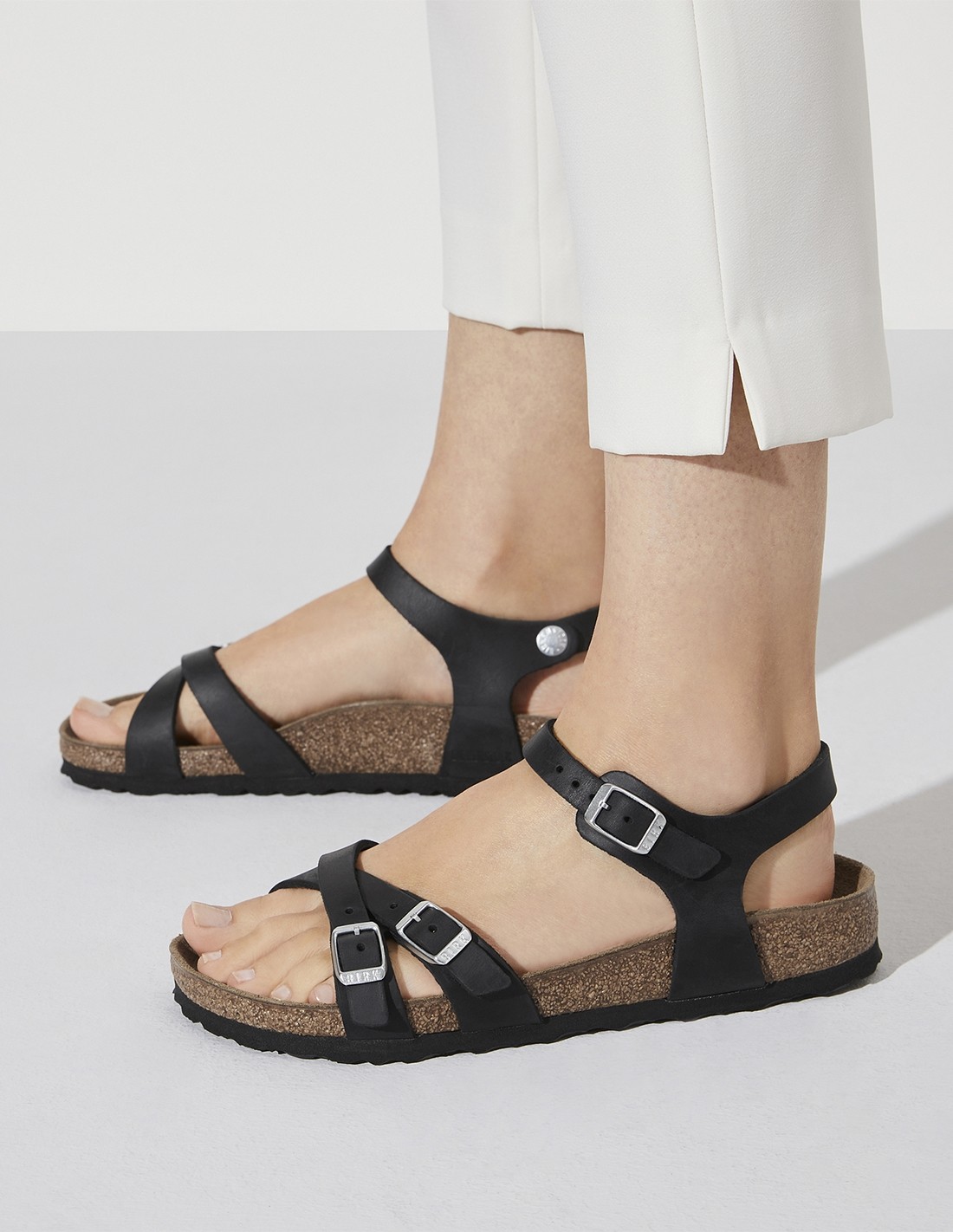 birkenstock sandales femme kumba cuir noir