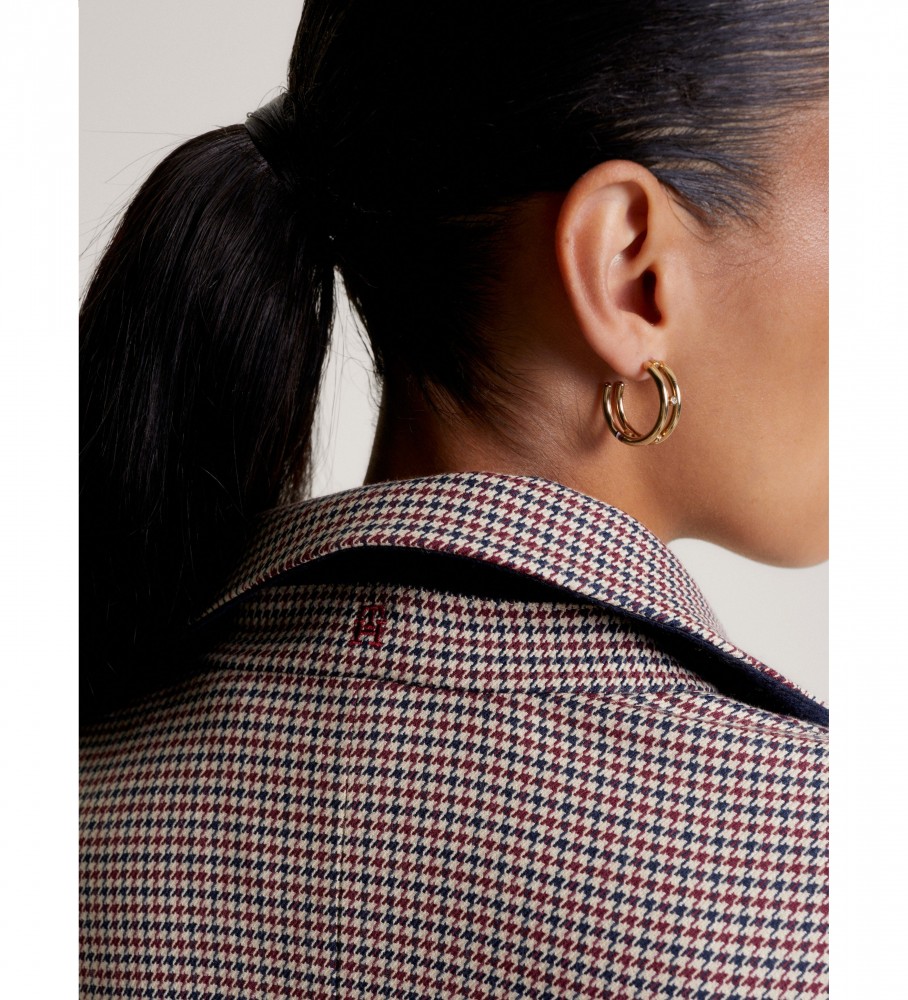 Blazer xadrez bege Tommy Hilfiger