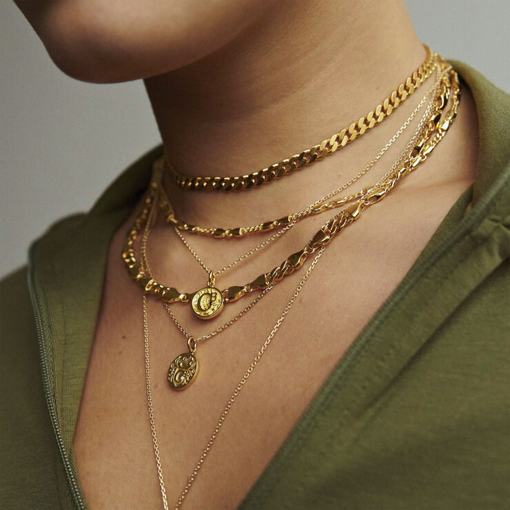 Camille Brinch Jewellery Medium Panzer Choker Gold