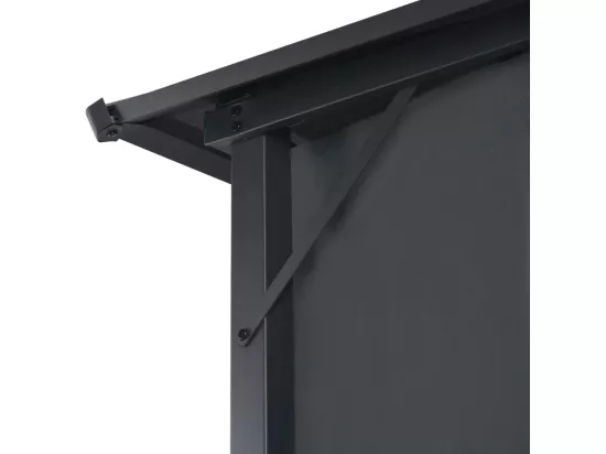 Tonnelle avec rideau Aluminium 3x3 m Noir