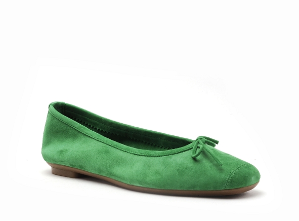 Reqins ballerines femme harmonie cuir velours vert