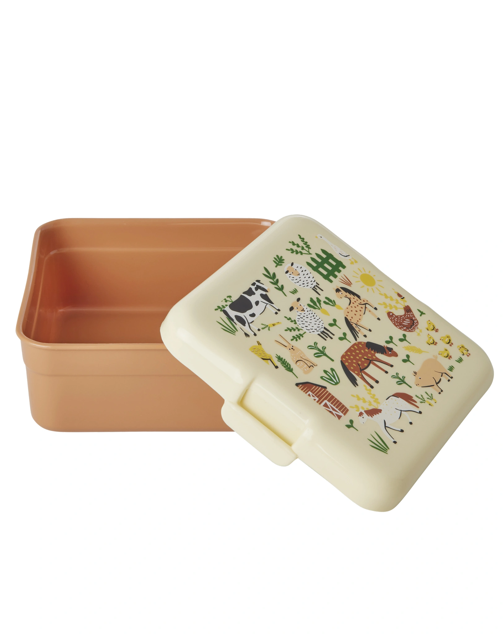 Snackbox SMALL - FARM PRINT in bunt