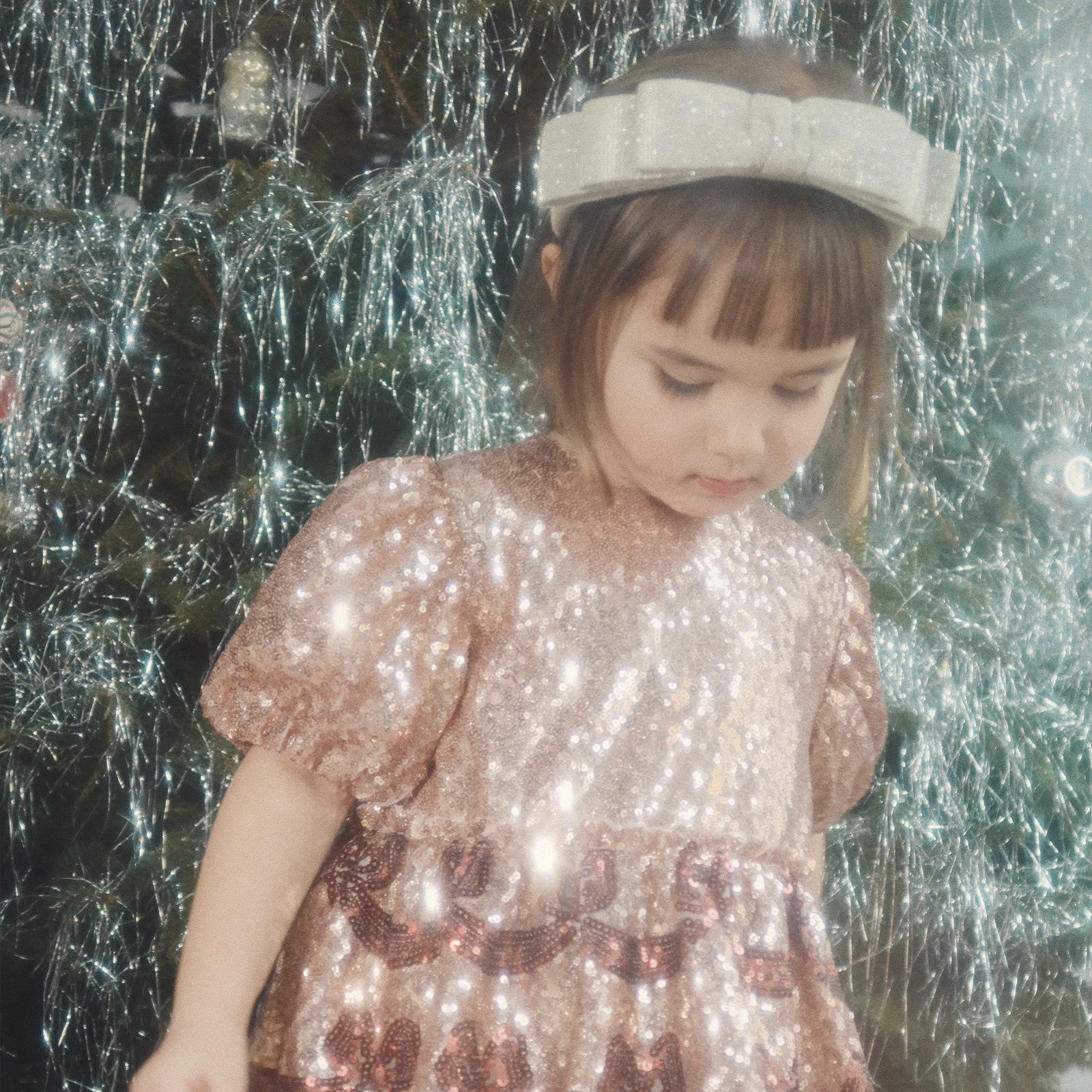 Haarreif Glitter Bow Silver