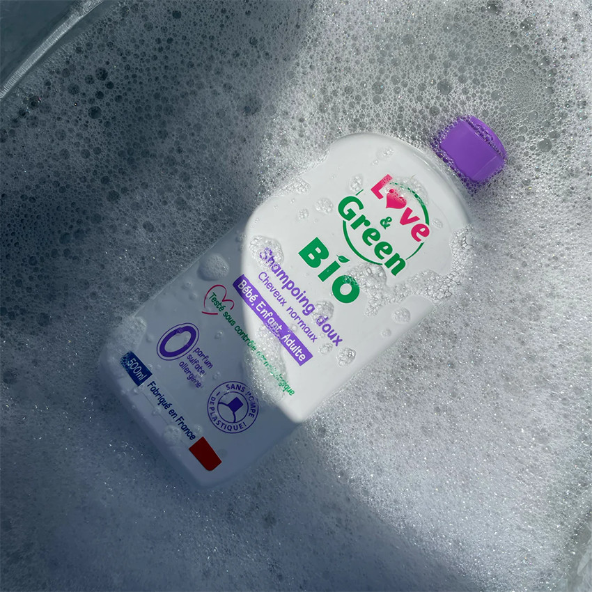 Shampoing doux certifié Bio bébé & adulte 500 ml
