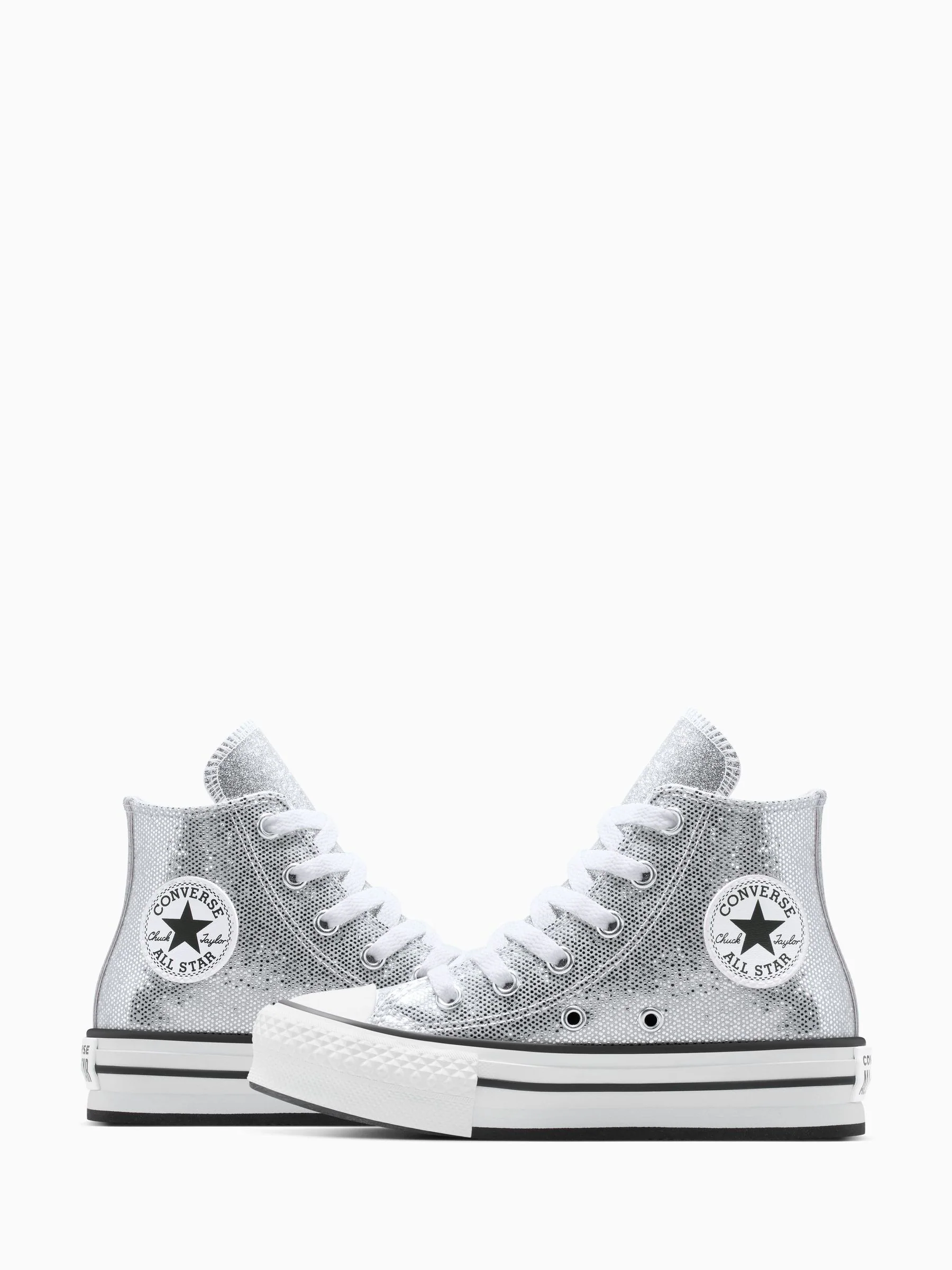 Converse Chuck Taylor Kids Lift Disco Glitter Trainers