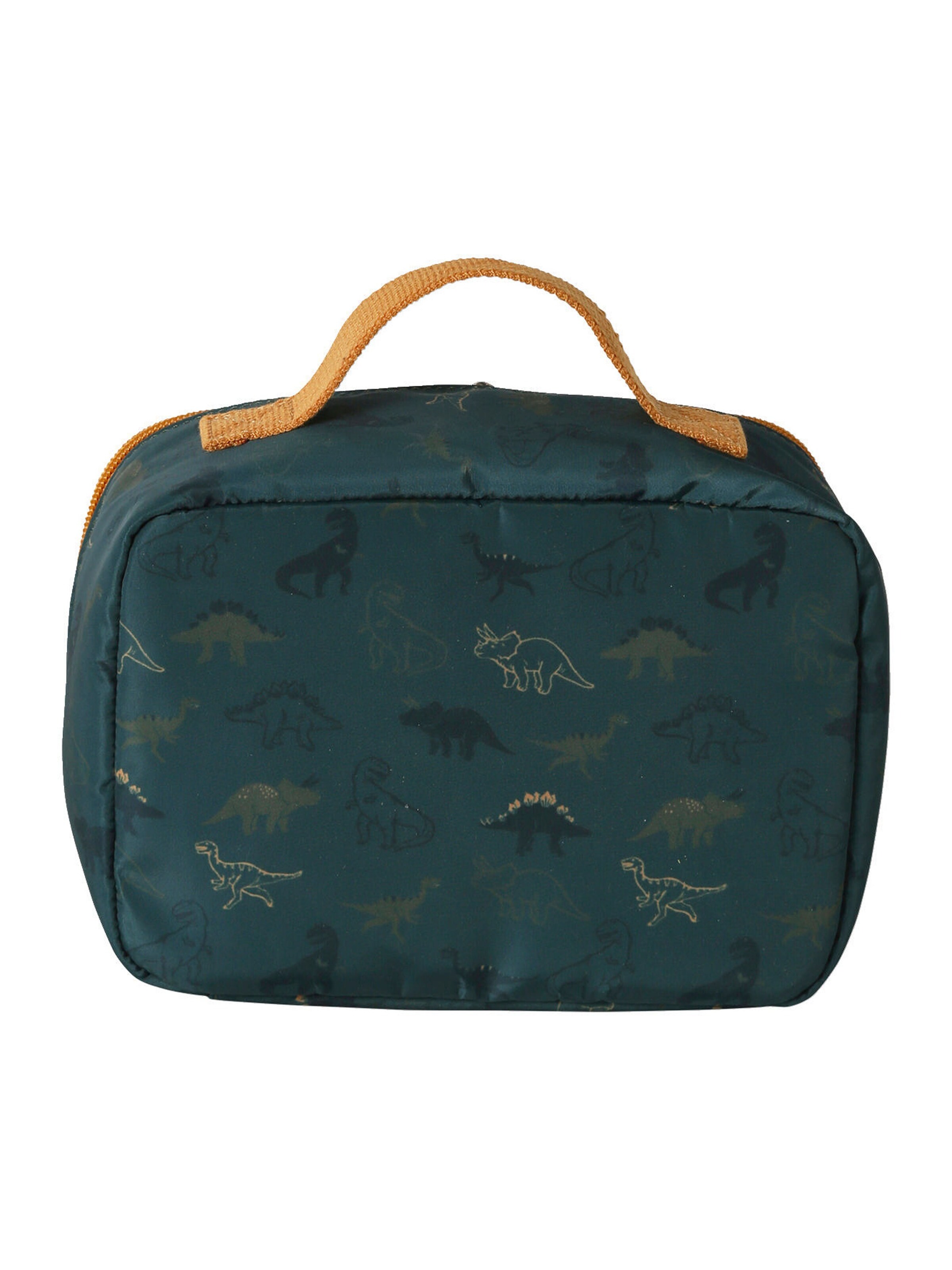 Vertbaudet Jungen Lunchbag mit Dinos tannengrün