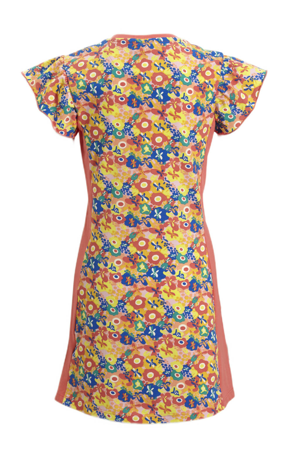 Orange Stars jurk Margareth met all over print oranje