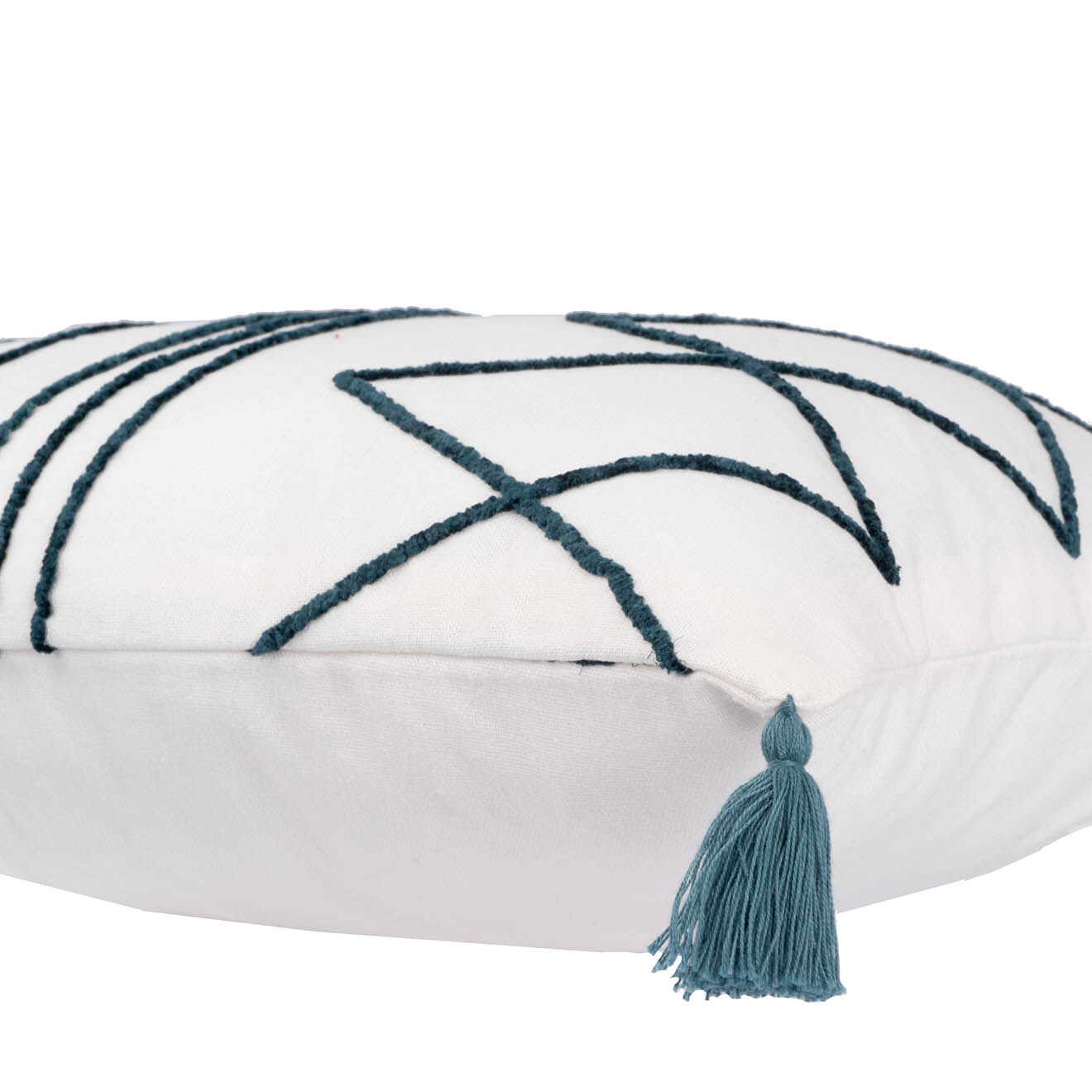 Febronie Housse de coussin Istanbul bleue - 50x30 cm
