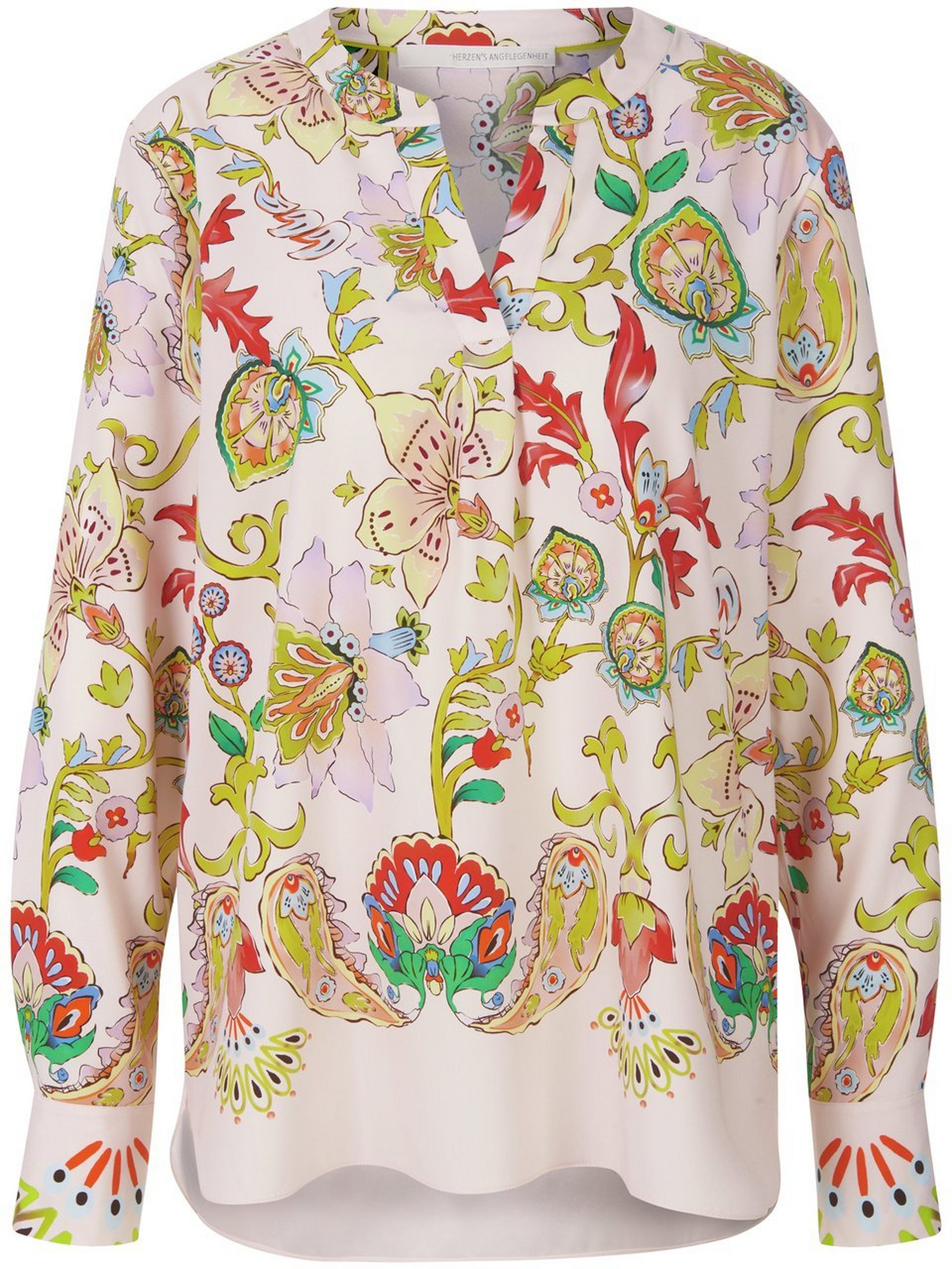 Bluse mit Stehkragen