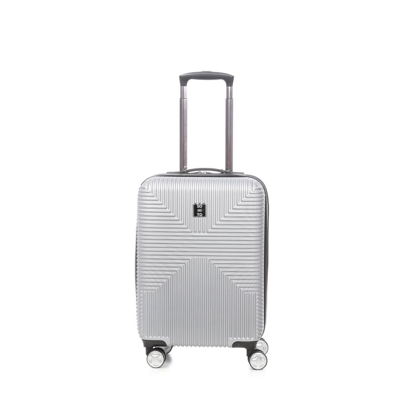 Lot de 3 valises rigides Takai Extensibles 55, 67 et 77 cm Silver